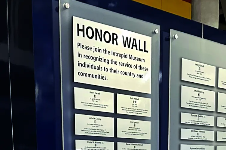 Museum's Honor Wall