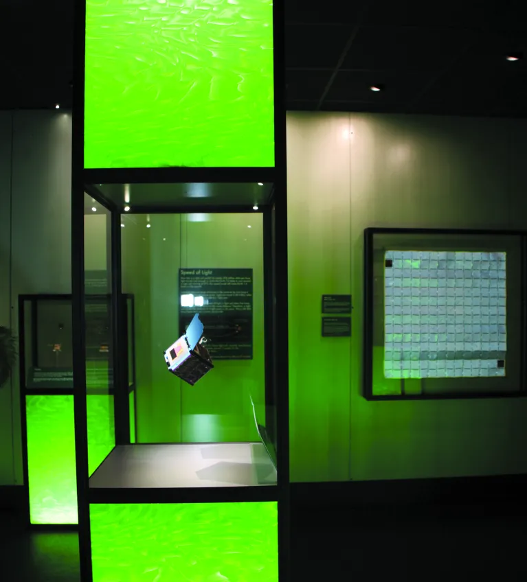 An exhibition case