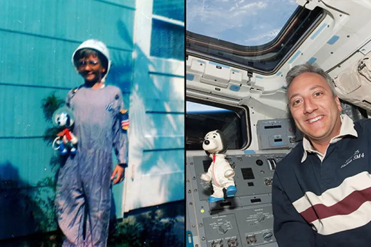 mike massimino as a child dreaming to be an astronaut