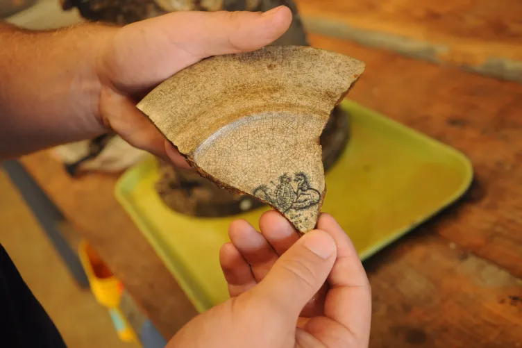 Pottery recovered from the CSS Georgia